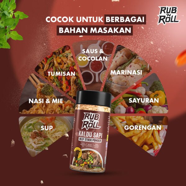 Beef Broth Powder (Kaldu Sapi Bubuk) Rub N Roll – EBC Cocok Untuk Berbagai Bahan
