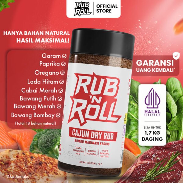 Cajun Dry Rub (Bumbu Cajun Untuk Marinasi) Rub N Roll - EBC Main
