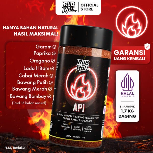 Fire Element Dry Rub for Spicy Dishes (Bumbu Marinasi Elemen Api untuk Hidangan Pedas) Rub N Roll - EBC Main