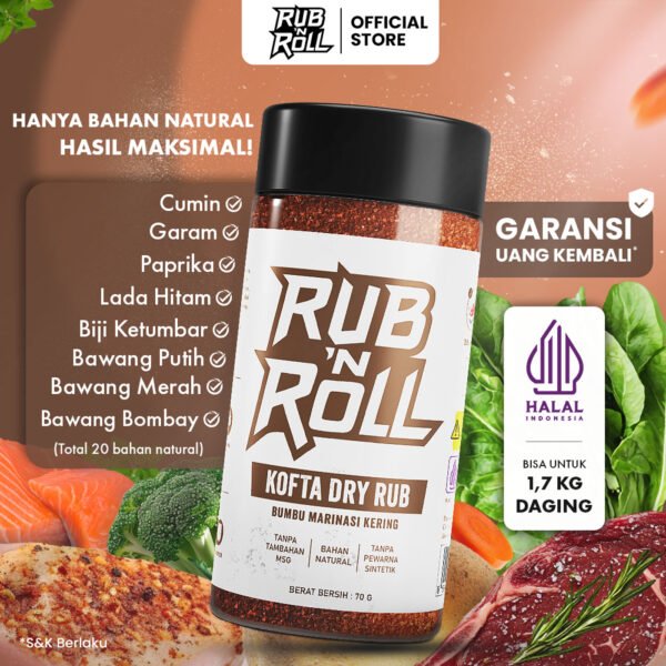 Kofta Dry Rub (Bumbu Kofta Untuk Marinasi) Rub N Roll - EBC Main