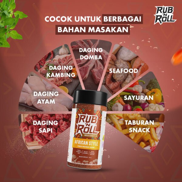 African Style Dry Rub (Bumbu Marinasi Ala Afrika) Rub N Roll – EBC Cocok Untuk Berbagai Bahan