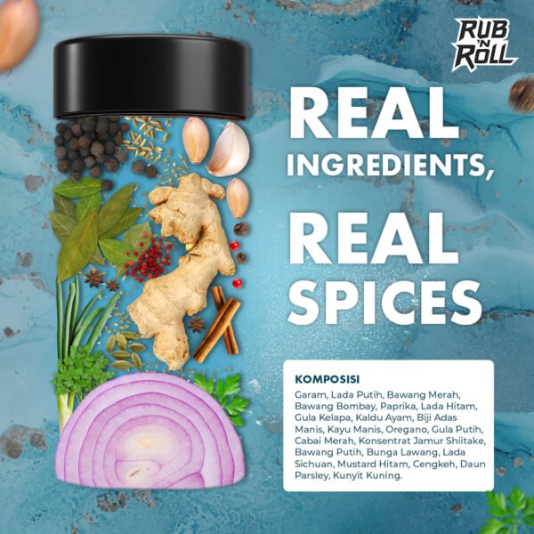 Taiwanese Style Dry Rub (Bumbu Marinasi Ala Taiwan) Rub N Roll – EBC Komposisi