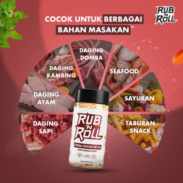 Original Everyday Dry Rub (Bumbu Original Everyday Untuk Marinasi) Rub N Roll - EBC Cocok Untuk Berbagai Bahan