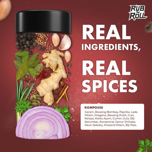 Original Everyday Dry Rub (Bumbu Original Everyday Untuk Marinasi) Rub N Roll - EBC Komposisi