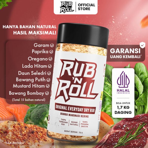 Original Everyday Dry Rub (Bumbu Original Everyday Untuk Marinasi) Rub N Roll - EBC Main