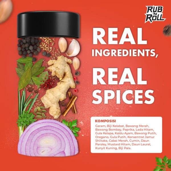 Pastirma Dry Rub (Bumbu Pastirma Untuk Marinasi) Rub N Roll - EBC Komposisi