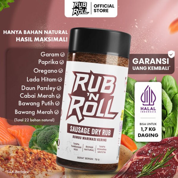 Sausage Dry Rub (Bumbu Sosis Untuk Marinasi) Rub N Roll - EBC Main
