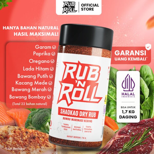 Shaokao Dry Rub (Bumbu Shaokao Untuk Marinasi) Rub N Roll - EBC Main