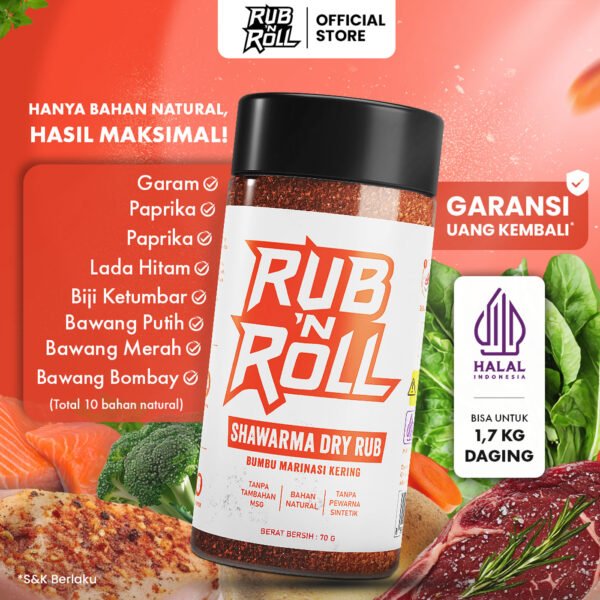 Shawarma Dry Rub (Bumbu Shawarma Untuk Marinasi) Rub N Roll - EBC Main