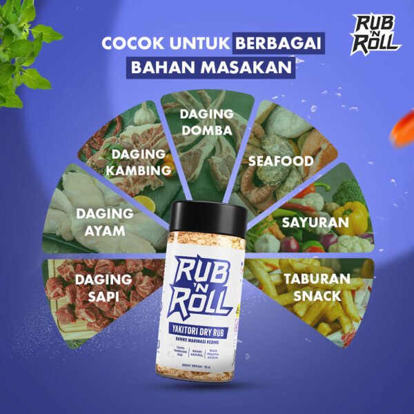 Yakitori Dry Rub (Bumbu Yakitori Untuk Marinasi) Rub N Roll - EBC Cocok Untuk Berbagai Bahan